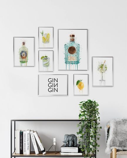 Christmas Gift Gin Connoisseur Gallery Wall Set