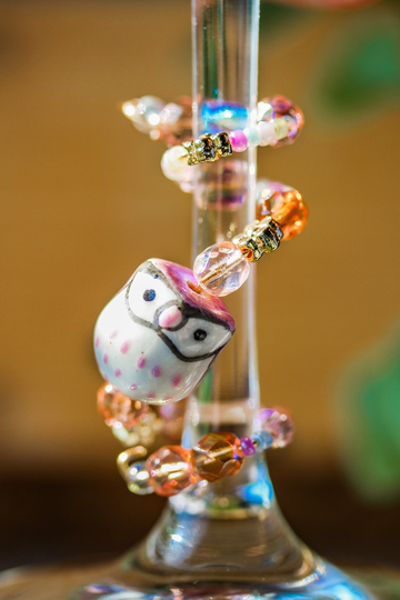 Owl Wrap Around Wine Charms - Homemade/Lover Gift Glass Marker Champagne Flute Charm Accessories Dinner Party