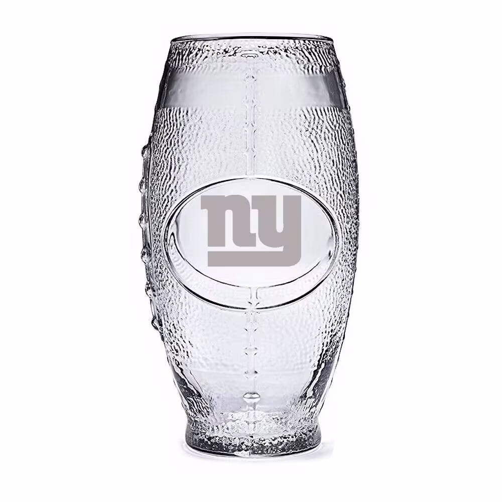 Football Glass, Beer Coach Gift, Personalized Dad Groomsmen Custom Gift