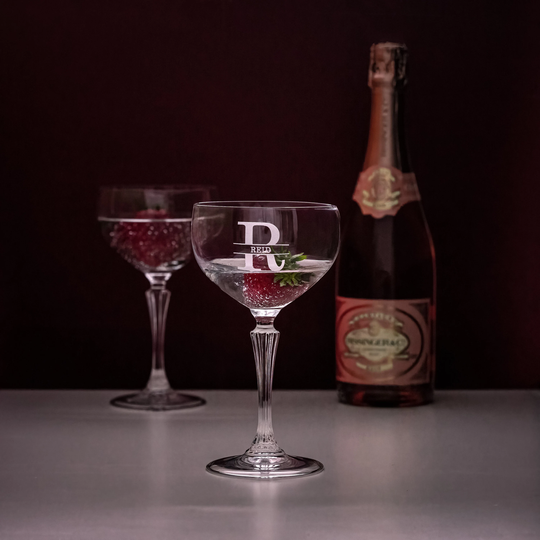 Personalized Cagliari Coupe Champagne Glasses