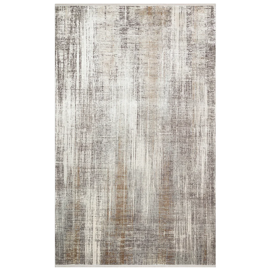 Katharina Machine Woven Light Brown/Grey Rug