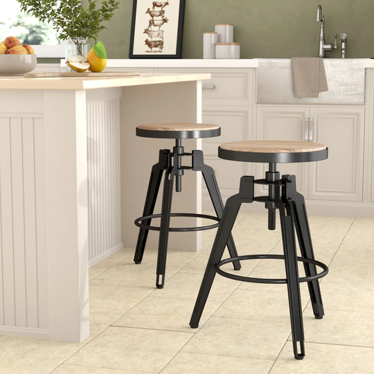 Arda Height Adjustable Swivel Bar Stool