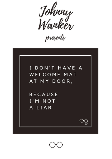 Welcome Mat, Funny Sarcastic Sticker Label, Laptop Notebook Door Wall Decoration, Homewarming Gifts, Moving Gifts
