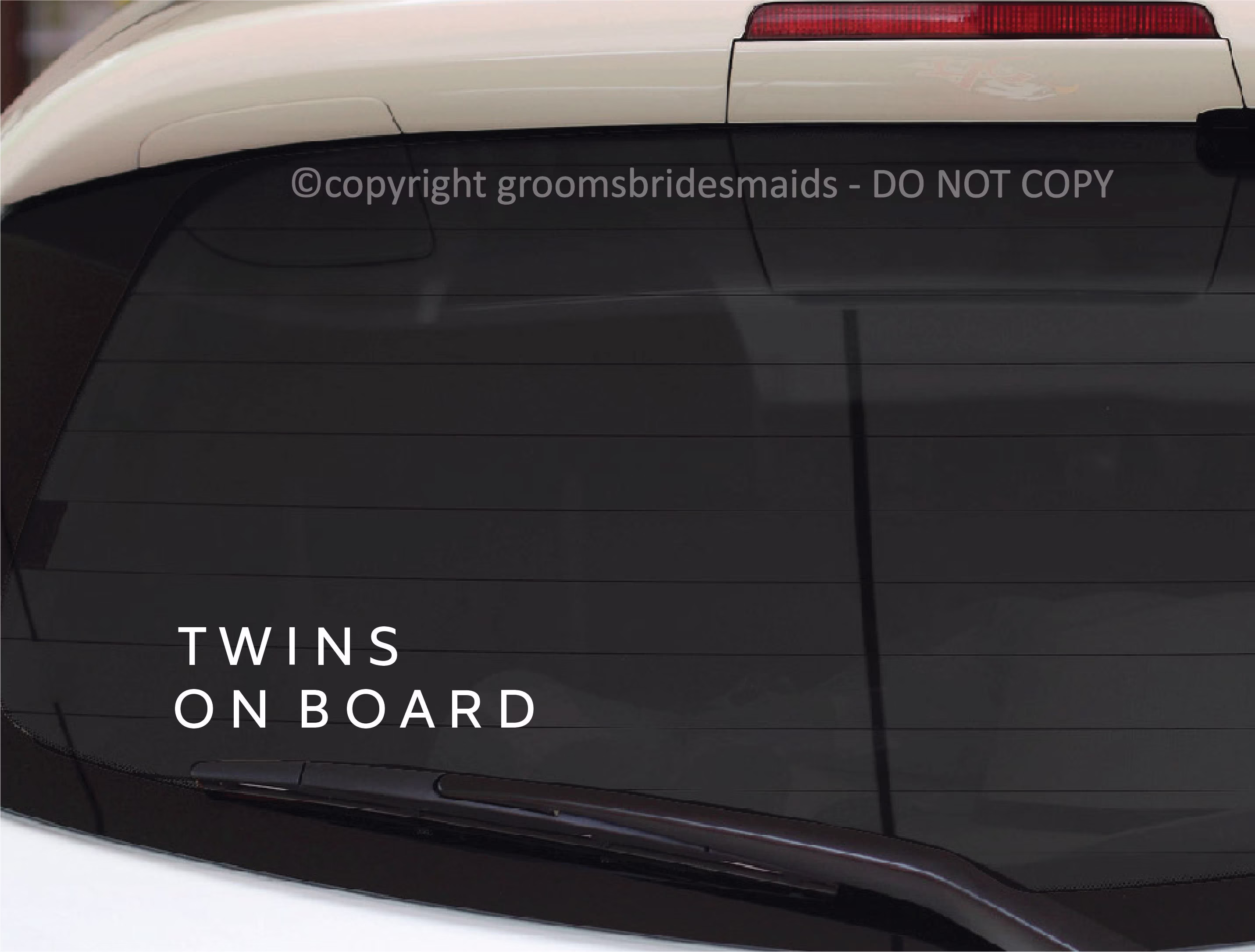 Twins On Board Car Decal Car Sticker Bumper Babies Sticker Baby Bumper Safety Baby Shower Gift