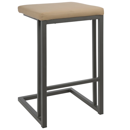 Wilburton Counter 65cm Bar Stool with Frame and PU Leather