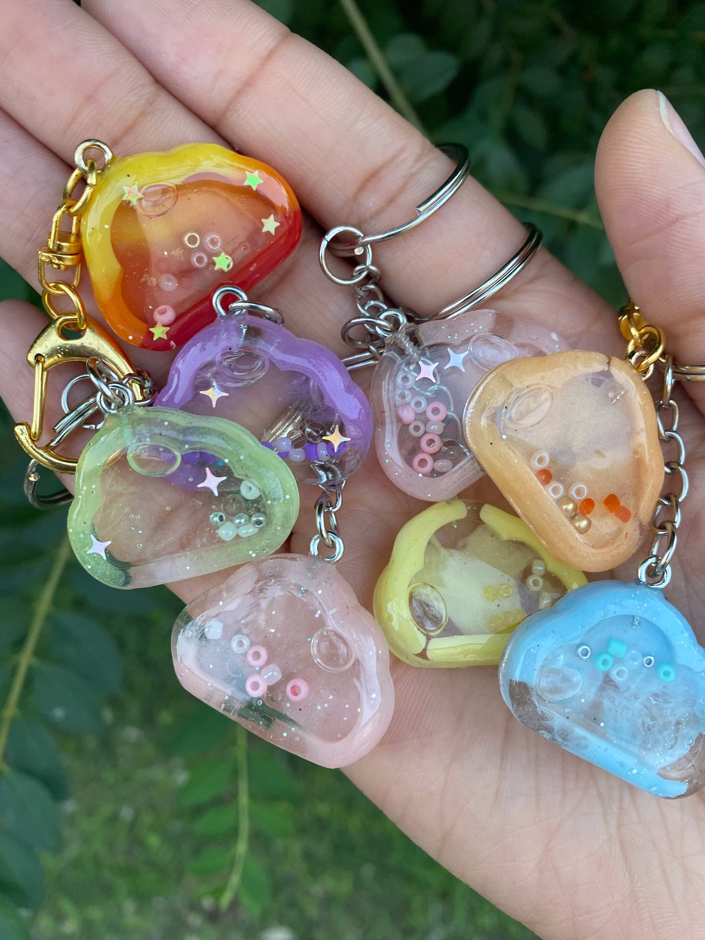 Tiny Cloud Zipper Charms