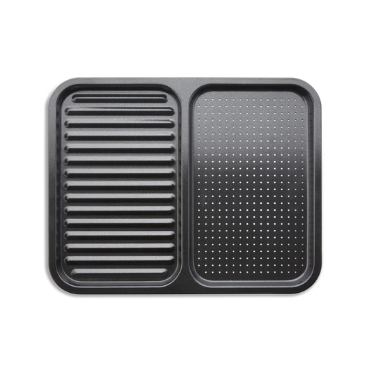 Tower T943004HG23 Medium Baking Tray in Aluminised Steel with Non-Stick Coating, Black
