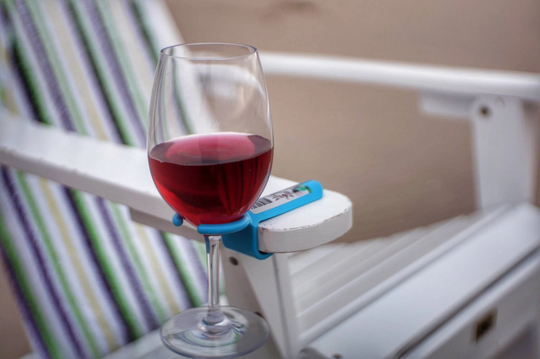 Wine Glass Holder For An Outdoor Chair. Works On Most Patio, Beach, Camp/Bag Chairs Great Christmas Gift Makes Your Chair A Better Chair