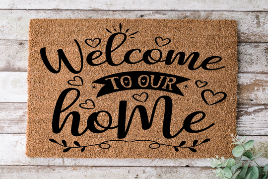 Welcome To Our Home, Door Mat, Funny Doormat, Wedding Gift, Housewarming Gift, Home Closing Gift - 12