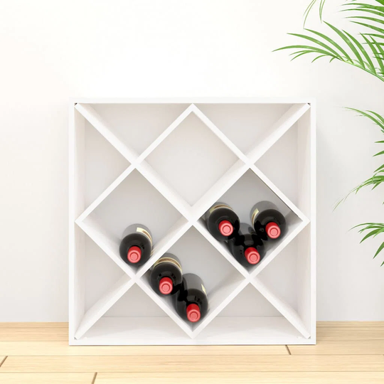 Kywanna 12 Bottle Solid Wood Floor Wine Bottle Rack