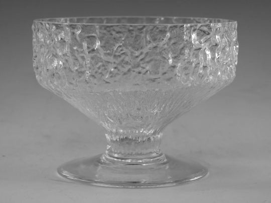 Whitefriars Glass - Glacier Pattern Dessert Bowl/Glasses 3