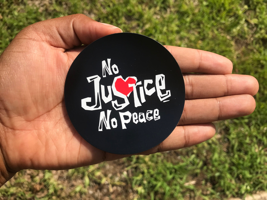 No Justice Peace Magnet
