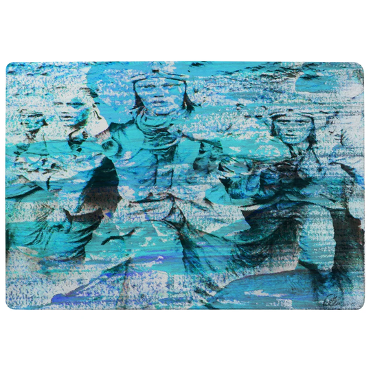 Hammond Battle of Britain Men Marching Designer Shaggy Blue Rug
