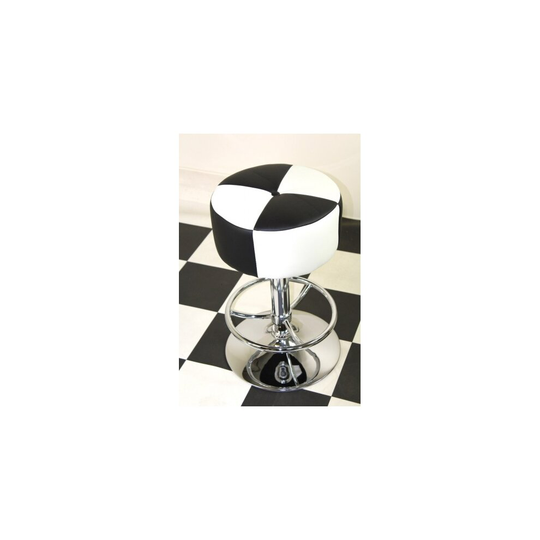 Morani Bar Stool Black White