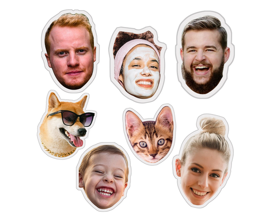 Custom Face Pillow Funny Human Shaped Personalized Throw With Your Face, Photo Gift For Father' Day, Birthday Gift, Home Decor