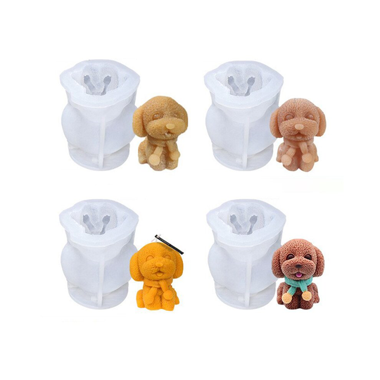 Silicone Ice Cube Maker 3D Dog Shape Silicone Chocolate Mold - medium