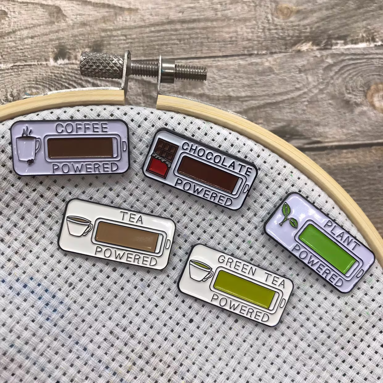 Powered By Needle Minder | Sewing, Knitting, Craft Five Variations Or Fridge Magnet| Stocking Filler Gift