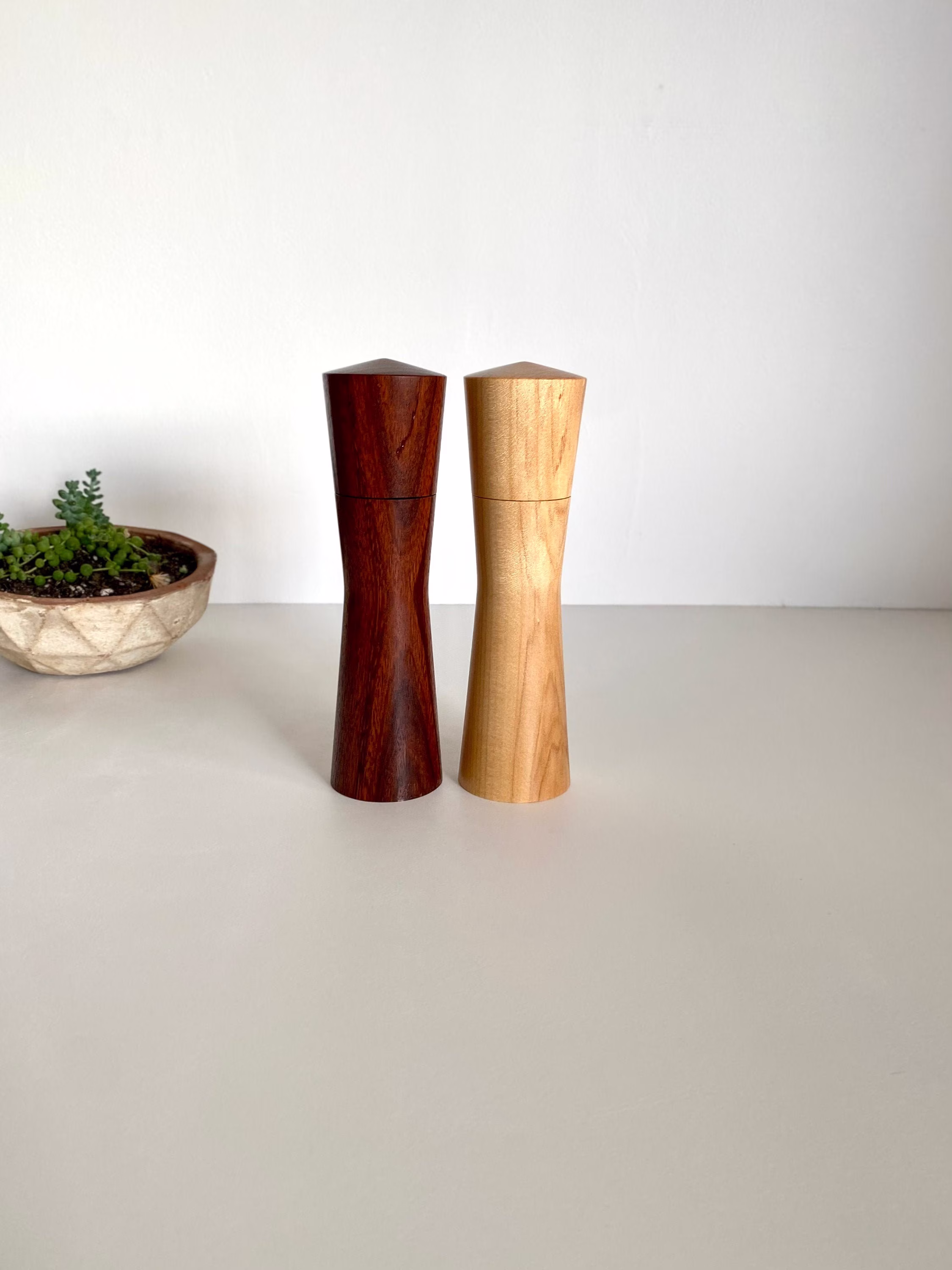Pepper Grinder, Mill, Salt & Mill Set, Australian Wood, Jarrah, Norfolk Island Pine, Gift For Her, Mothers Day, Crushgrind