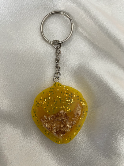 Yellow Strawberry Keychain | Mother's Day Handmade Gifts