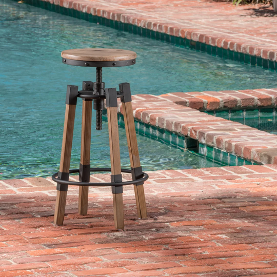 Adjustable Height Swivel Bar Stool