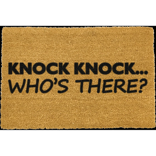 Alla Knock Knock Who's There Doormat