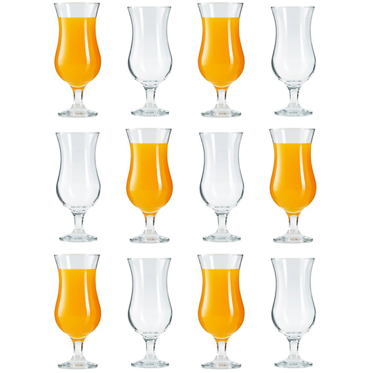 Large Cocktail Drinking Glasses. Pina Colada Glass. (Set of 12) 460 ml