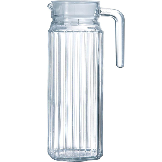 Sterun 1.2L Water Juice JUG Pitcher GLASS BOTTLE Cocktail Fridge Kitchen Picnic Lid