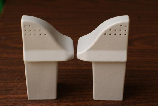 Atomic Art Deco Salt & Pepper Shakers - A Pair Free Shipping