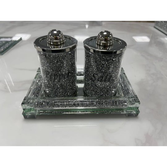 Roma Salt And Pepper Shaker + Tray