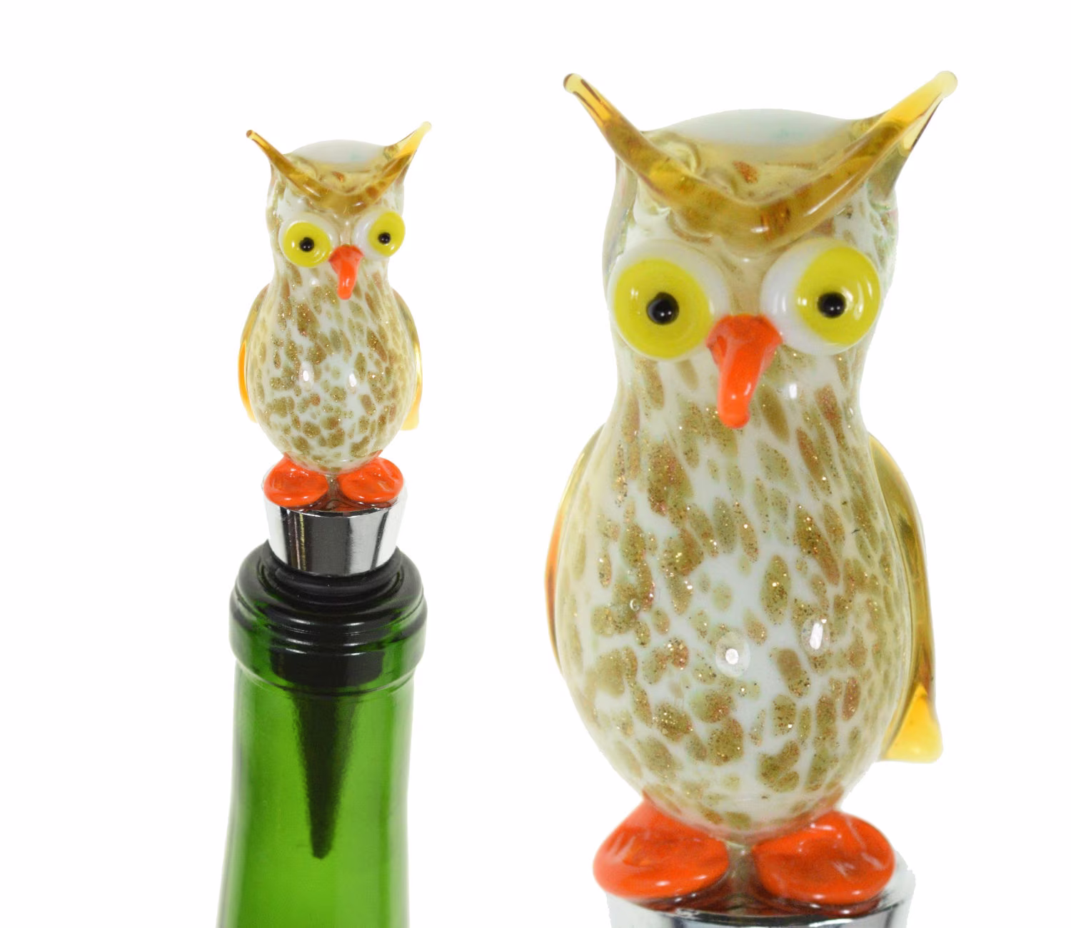 Owl Wine Bottle Stopper - Glass Shaped Decorations/Decor For Home Hostess Gift