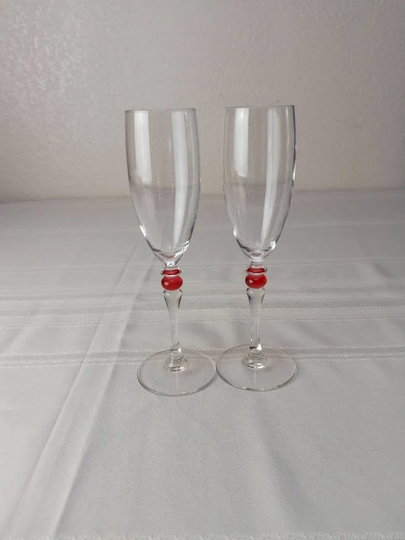 Vintage Set Of 2 Luminarc Wine/Liqueur Glasses