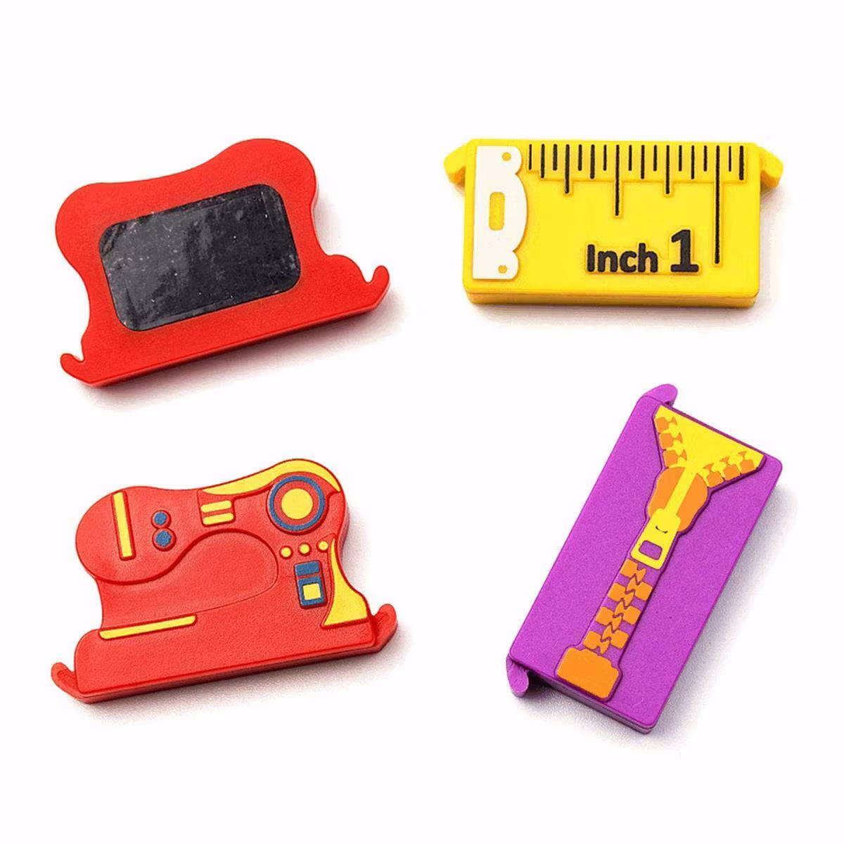 Sew Tasty Magnetic Seam Guides X3 Zip Sewing Machine Tape Measure Fridge Magnets