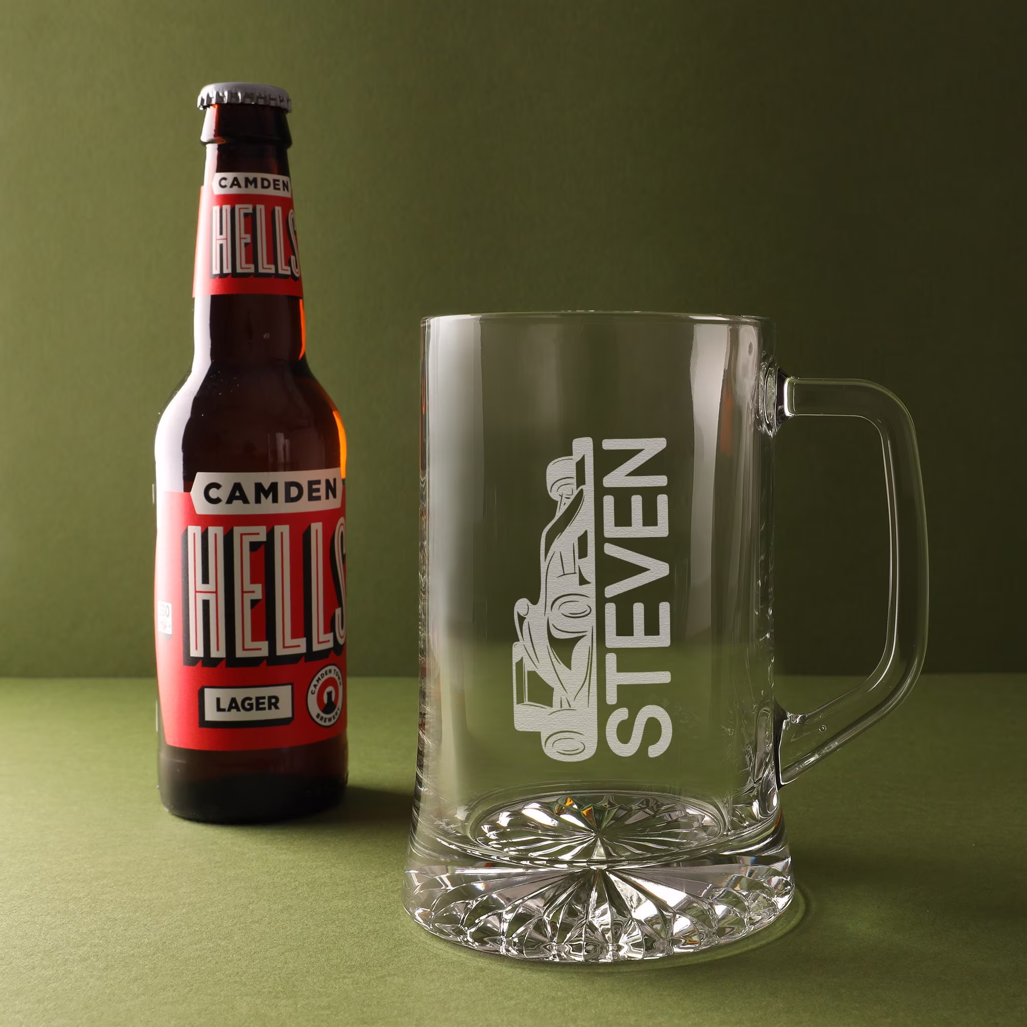Personalised Beer Tankard - Formula 1 Glass F1 Gift For Him Dad Gifts Birthday