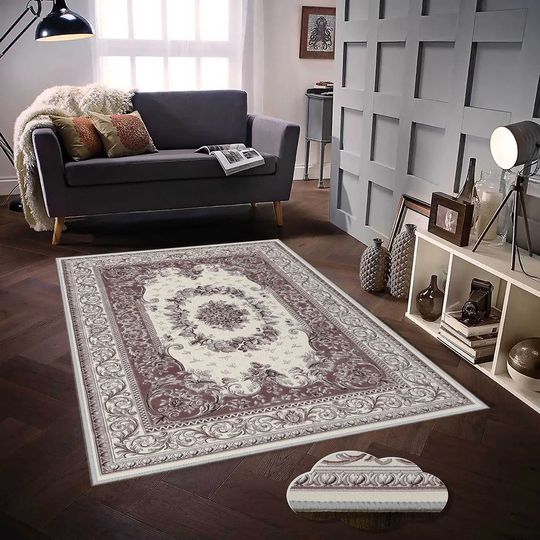 Isaac Flatweave Ivory/Brown Rug