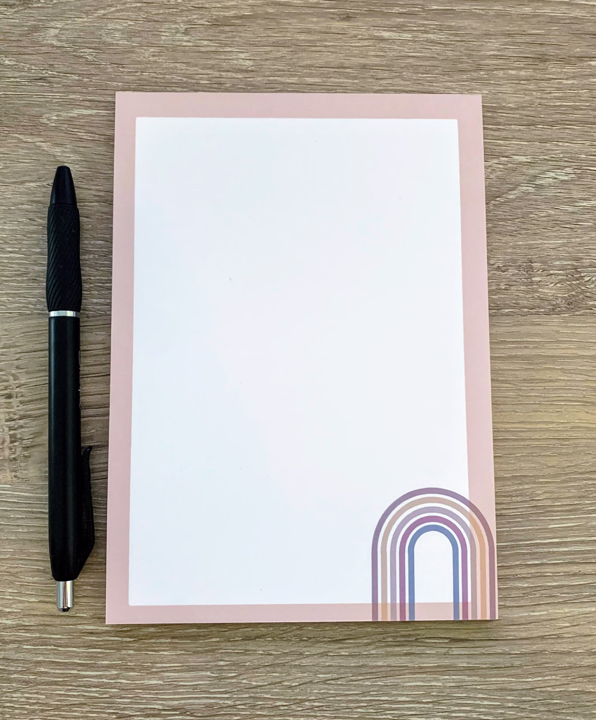 Retro Rainbow Notepad