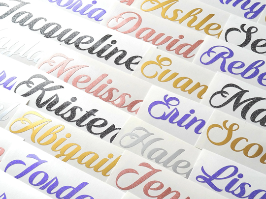 Personalized Sticker, Name Decal, Gift Box Decor, Bridesmaid Stickers, Wedding Favour, Rose Gold, Planner Bridal Shower, Hen Party