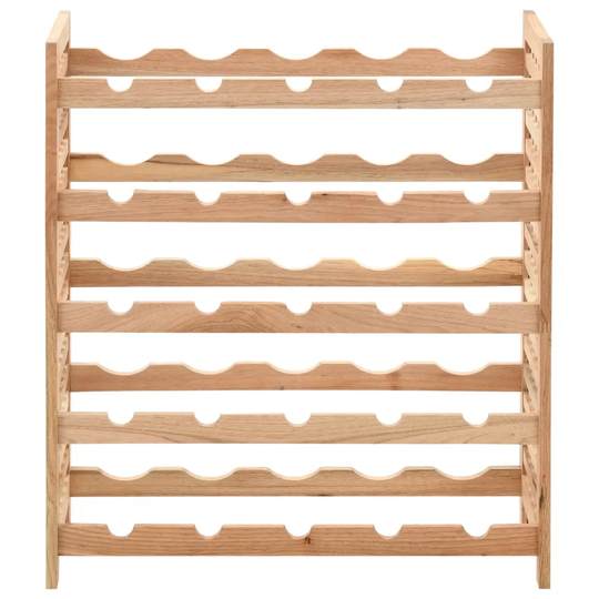 Rangel 25 Bottle Solid Wood Floor Wine Bottle Rack in Beige