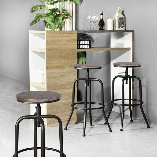 Neriah Height Adjustable Swivel Bar Stool