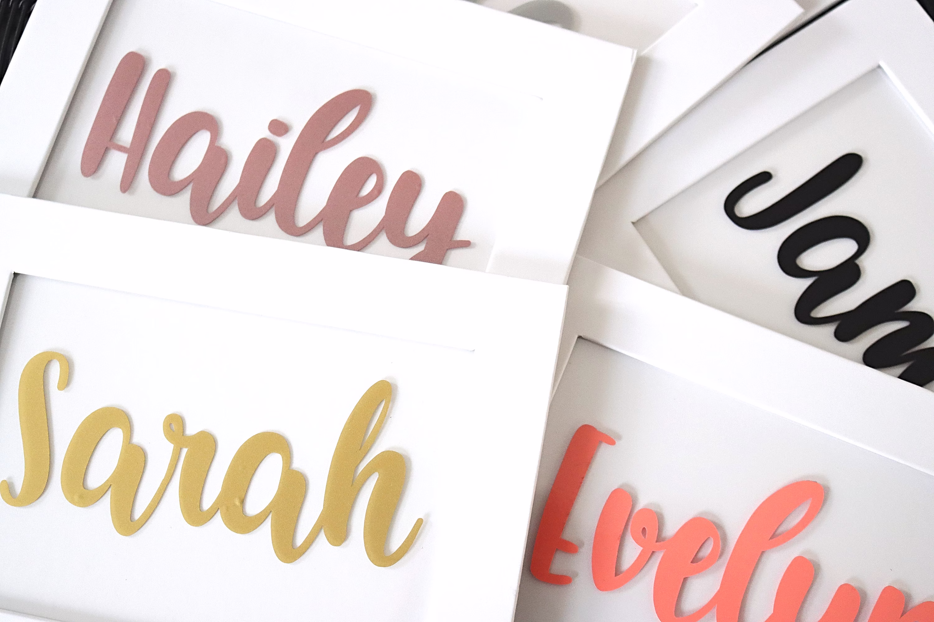 Custom Text Vinyl Labels, Name Tags, Personalised Handwritten Stickers, Lettering