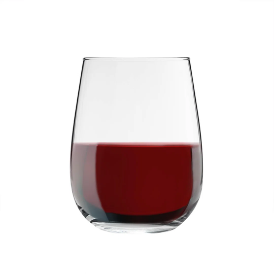 LAV Gaia Stemless Red Wine Glasses - 475Ml - Clear - Pack Of 12