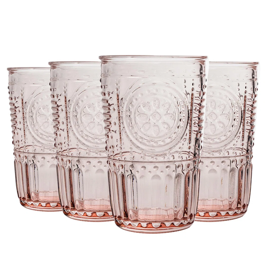 Bormioli Rocco Romantic Highball Glasses - 340Ml - Pack Of 8