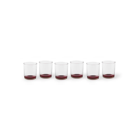 Hong Kong Of 6 Glasses Red Bottom