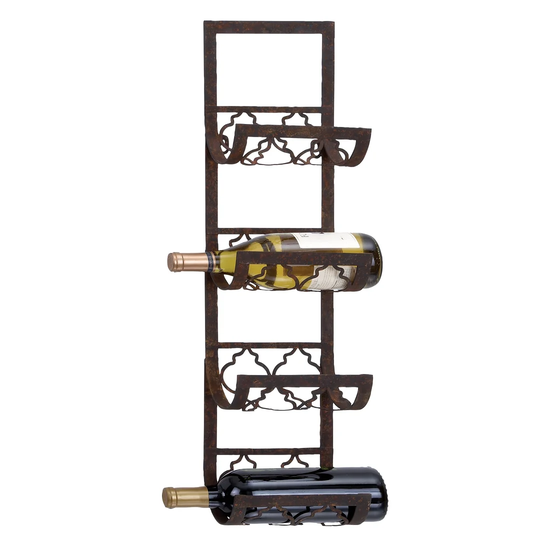 Carmack 4 Bottle Wall Mounted Wine Rack