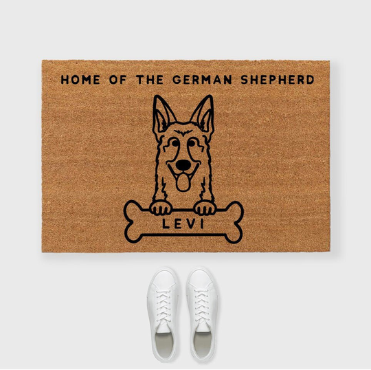 German Shepherd Doormat, German Gifts, German Rug, Gsd Gift, Custom Dog Doormat, Custom Door Mat, Dog Rug, Funny Dog Doormat