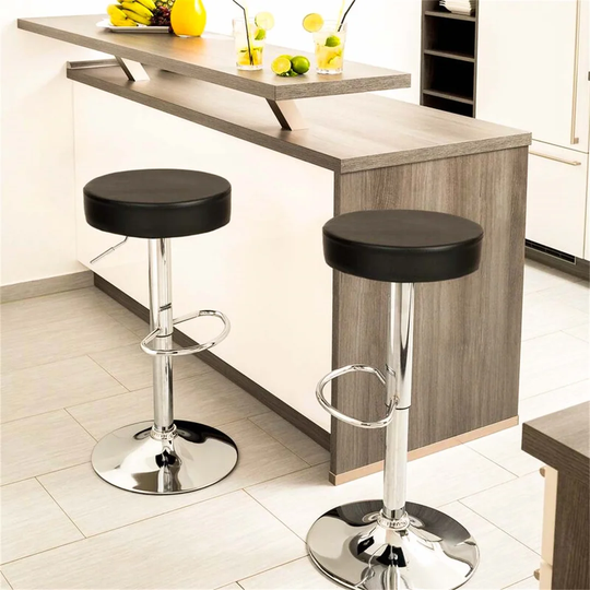 2 Bar Stools Sebastian Made Of Artificial Leather