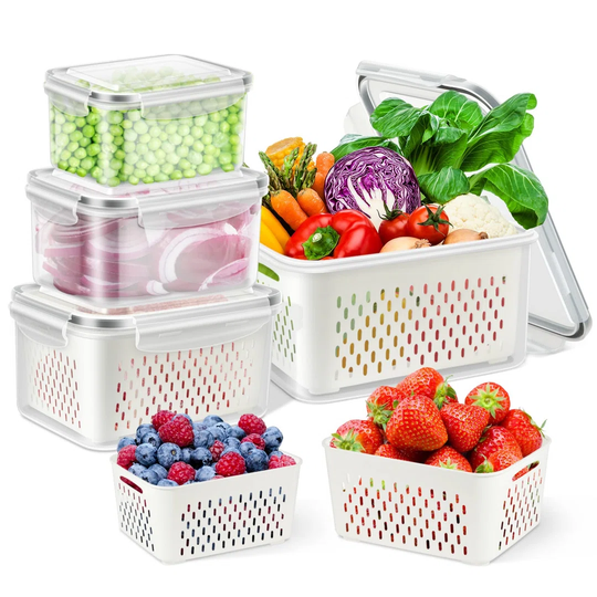 Vegetable 4 Container Food Storage Set