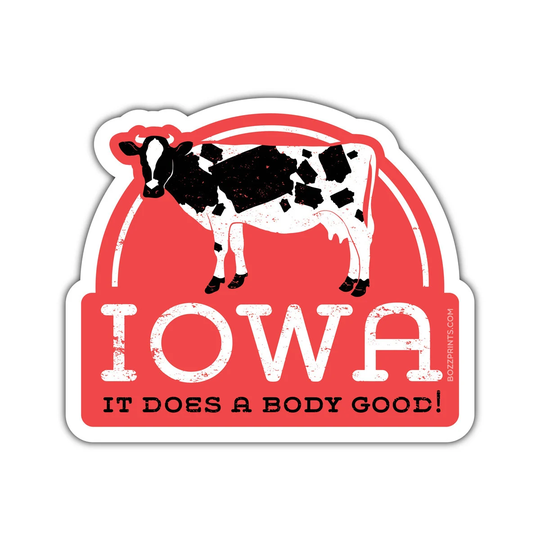 Iowa Does A Body Good Sticker/Magnet