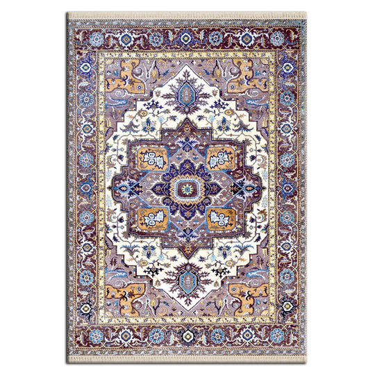 Gryta Flatweave Purple/White Rug