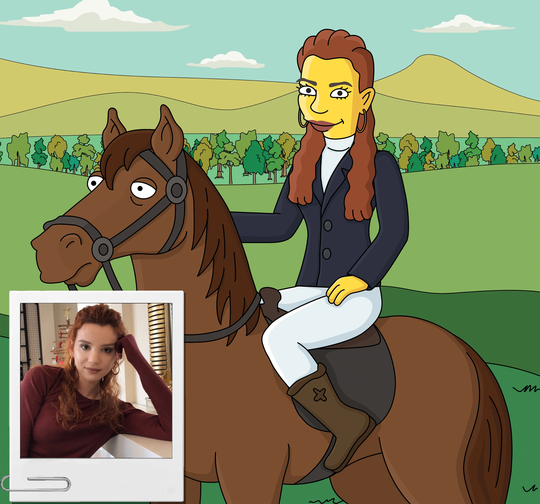 Horseback Riding Gift - Custom Cartoon Portrait From Photo/Gift For Horse Lover Rider Gifts Riding Racing