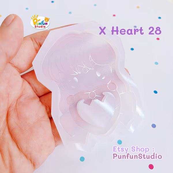 x Heart 28 S Mars Mold/Inner Senshi Painting Anime Shaker Silicone